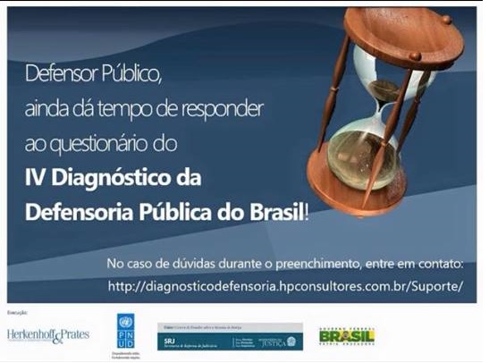 You are currently viewing Defensores têm até o dia 13 de julho para responder questionário sobre Pesquisa para o IV Diagnóstico da Defensoria Pública no Brasil