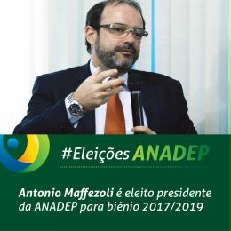 Read more about the article Antonio Maffezoli é eleito presidente da ANADEP para biênio 2017/2019