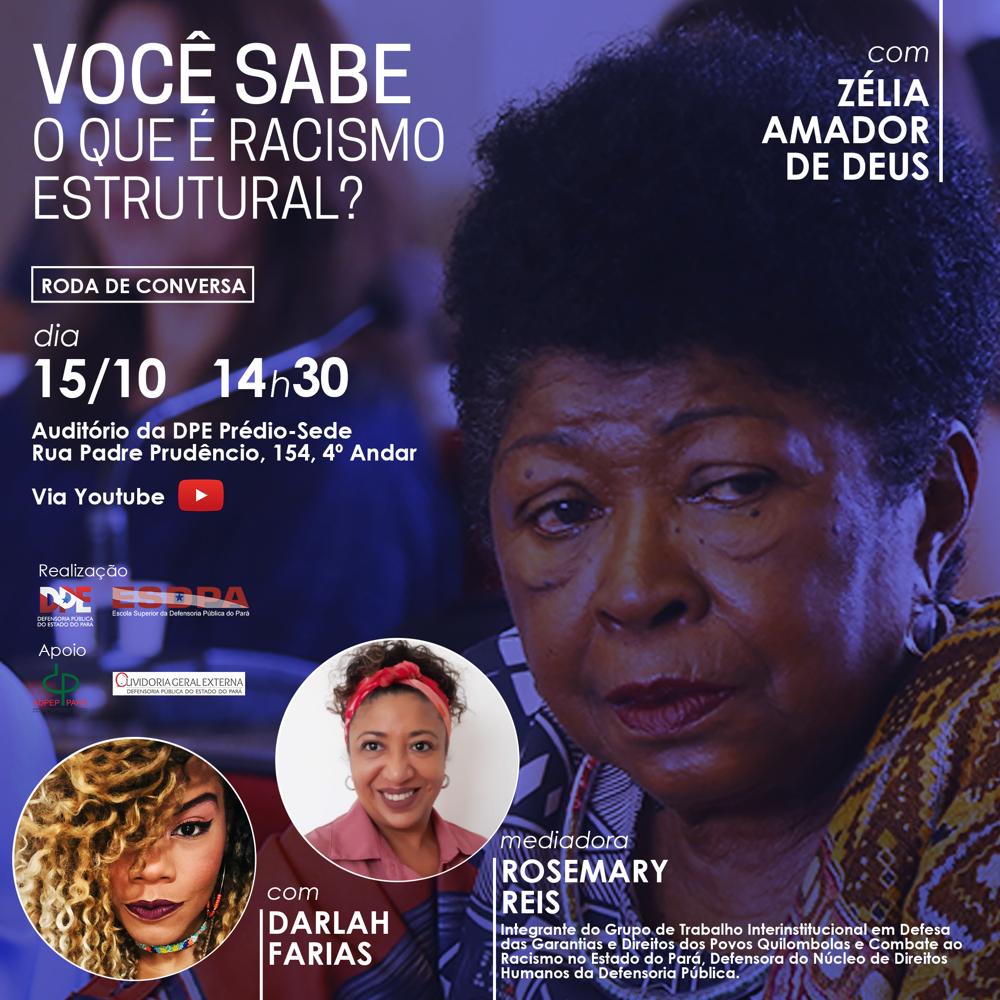 Read more about the article ADPEP apoia roda de conversa ‘Você Sabe o que é Racismo Estrutural?’, que acontece nesta quinta-feira (15)
