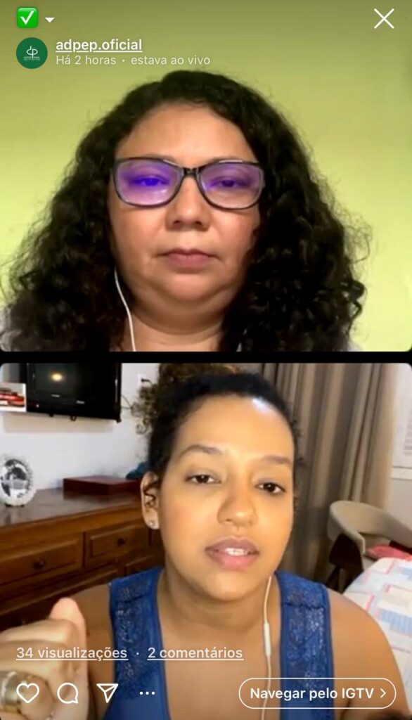 Read more about the article ADPEP promove live com a Defensora Pública Daiane dos Santos e a Vereadora Lívia Duarte sobre luta das mulheres por direitos