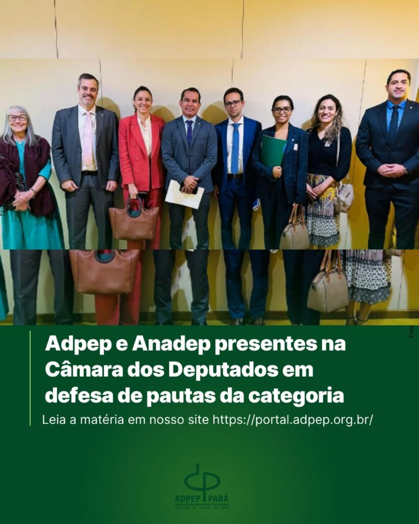 Read more about the article Adpep e Anadep presentes na  Câmara dos Deputados em defesa de pautas da categoria