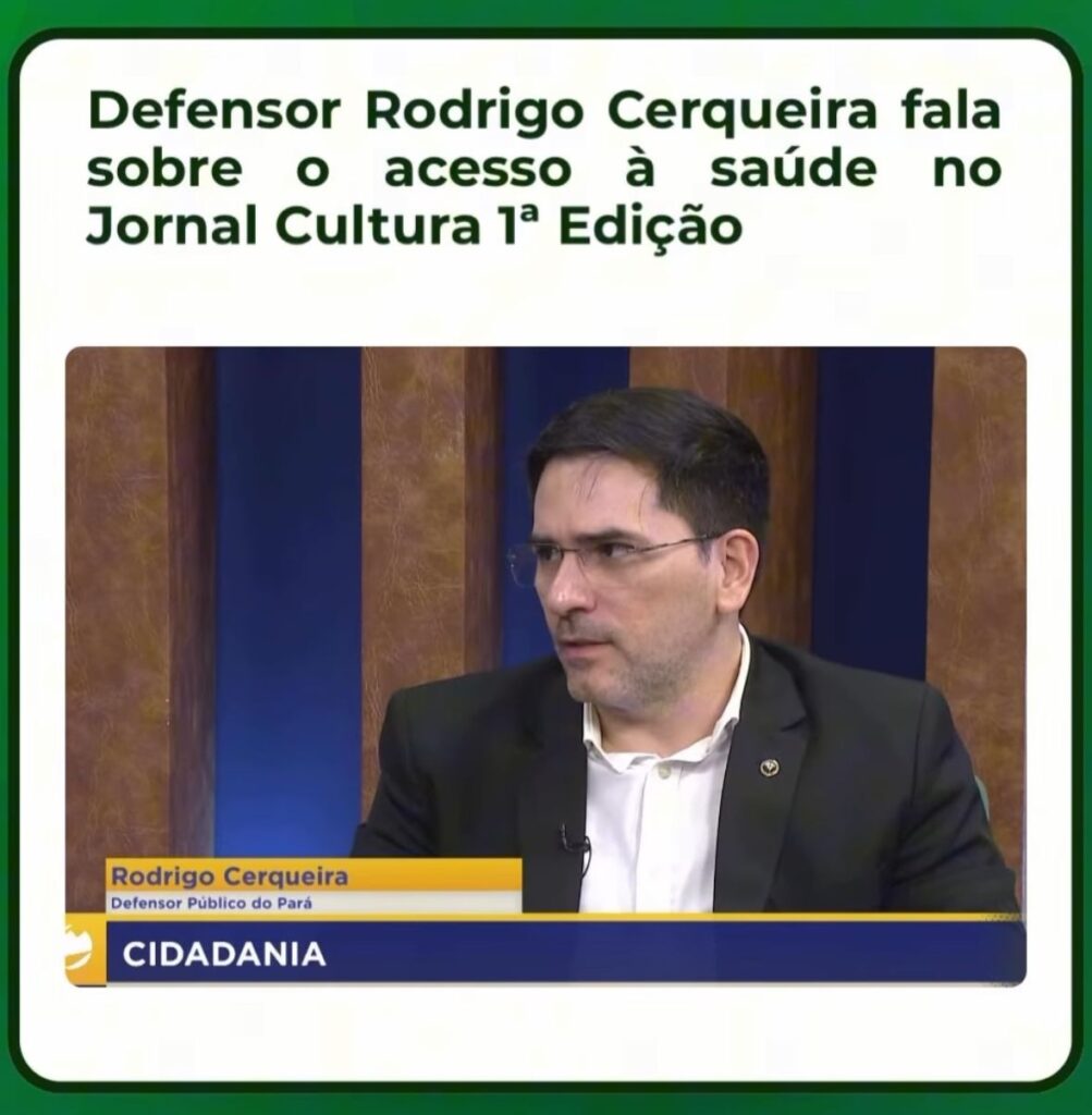 Read more about the article Acesso à saúde: acompanhe a entrevista do Membro da Comissão Temática, Rodrigo Cerqueira. para o Jornal Cultura