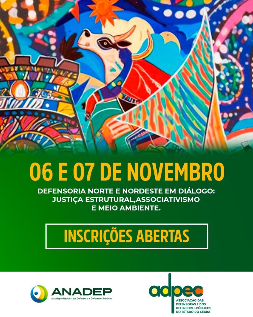 Read more about the article Encontro Defensoria Norte e Nordeste em Diálogo: 6 e 7 de Novembro